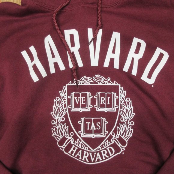 HARVARD CRIMSON HOODIE COTTON/POLY SWEATSHIRT TEAM COLORS SMALL, S - Picture 2 of 4